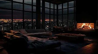 Relax and Unwind: Let Rainfall, Fireplace, and a Cozy Bedroom Melt Away Your Stress 🌧️🔥🌙