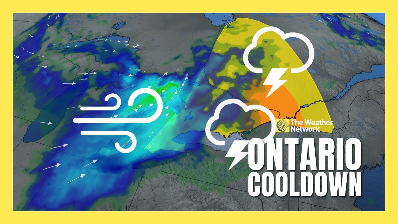Another Cooldown Moves Through Ontario With Rain & Strong Winds | #forecast