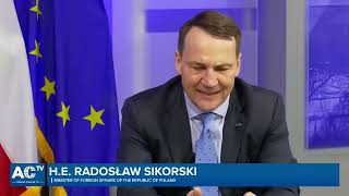 Ответы на вопросы министра иностранных дел Польши Радослава Сикорского