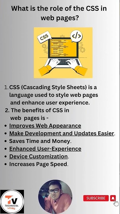 what is the role of CSS in web pages| Use of CSS #javascript # ...