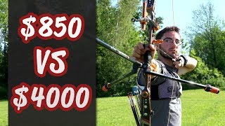 $850 vs $4000 Olympic Archery Recurve Bow Challenge - Does higher price mean better scores?