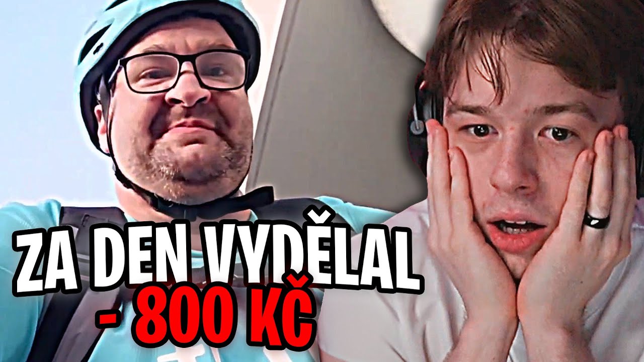 Brunclík začal dělat Wolt kurýra