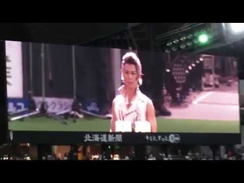 武田真治のサックスでの国歌演奏（北海道日本ハムファイターズ札幌ドーム）