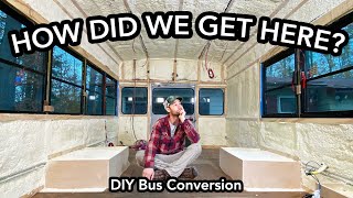 Preparing and Installing Spray Foam Insulation in the Bus Conversion