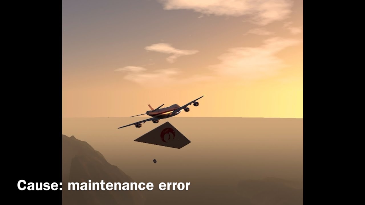 Plane crashes with CVR #6 I SimplePlanes 