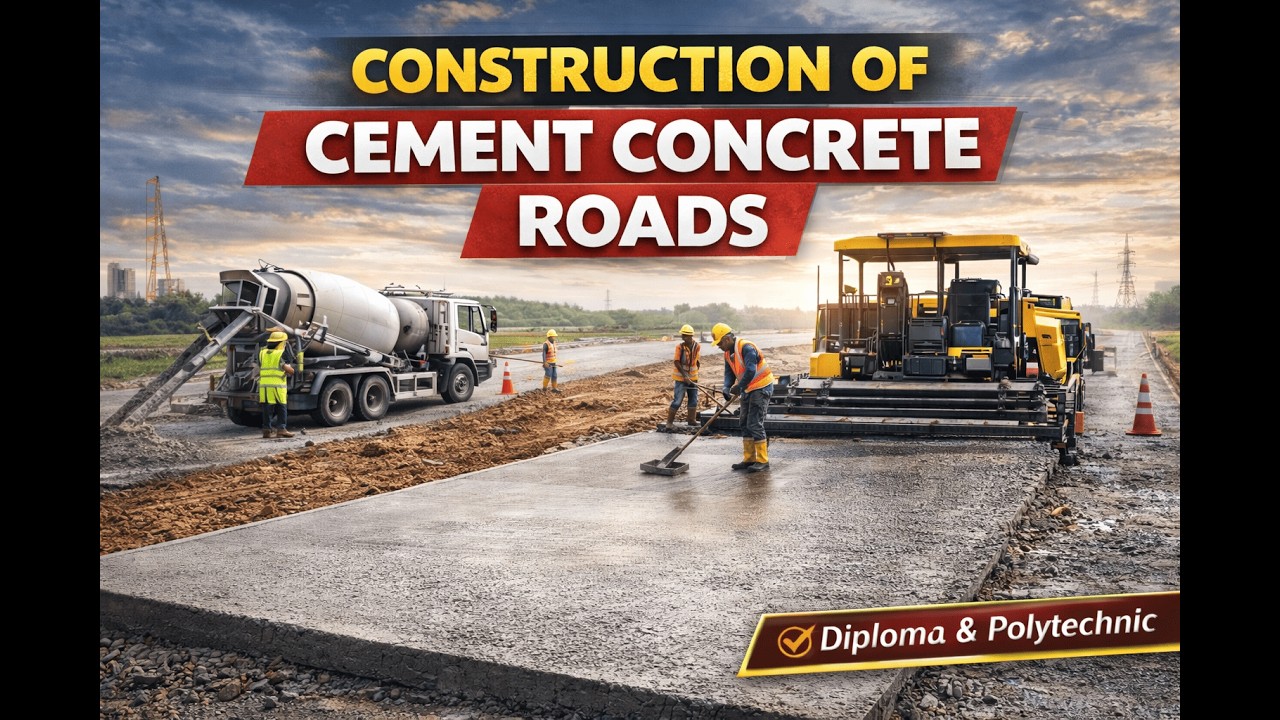 Construction of Cement Concrete Roads Explained |Highway Engineering ...