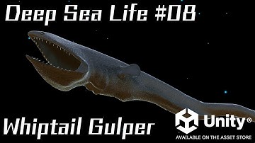 UNITY ASSET : DEEP SEA LIFE #08 Whiptail Gulper / UNITYアセット 深海生物シリーズ08 フウセンウナギ