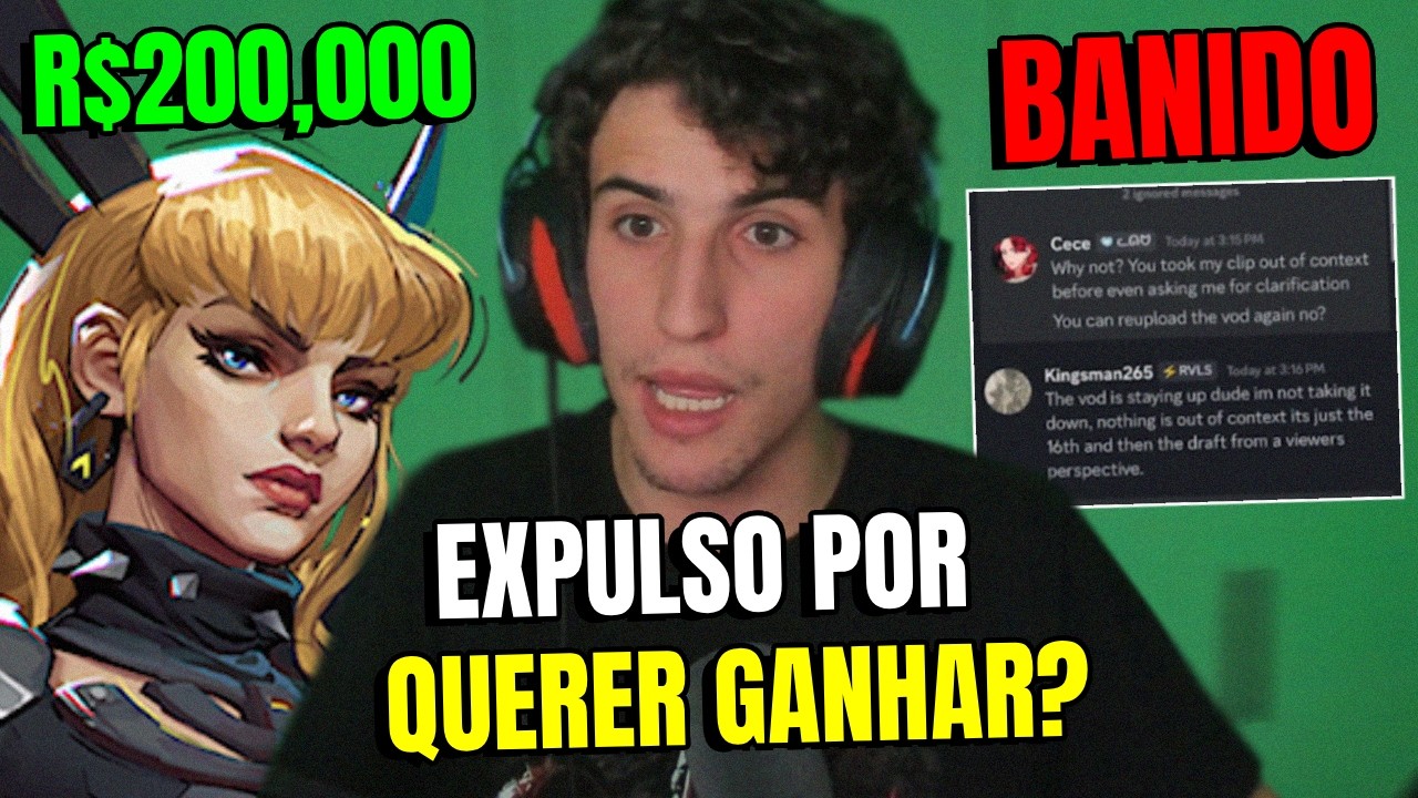 ELE FOI EXPULSO DE UM CAMPEONATO DE R$200.000