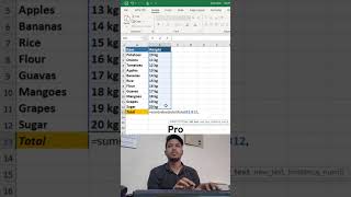 sum in cell #excel #shortcut #shorts