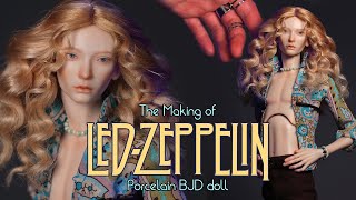 I made Robert Plant from Led Zeppelin as a porcelain BJD doll (if only he could sing!)