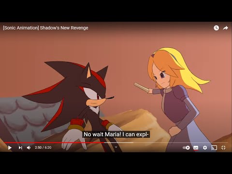 Shadow The Hedgehog VS Maria Robotnik (animação)