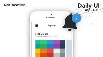 Daily UI - Day 049 - Notification Icon Animation + App Design (Ai/Ae/Xd)