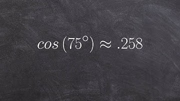 Pre-Calculus - Using the sum formula for cosine to evaluate an angle cos(75)