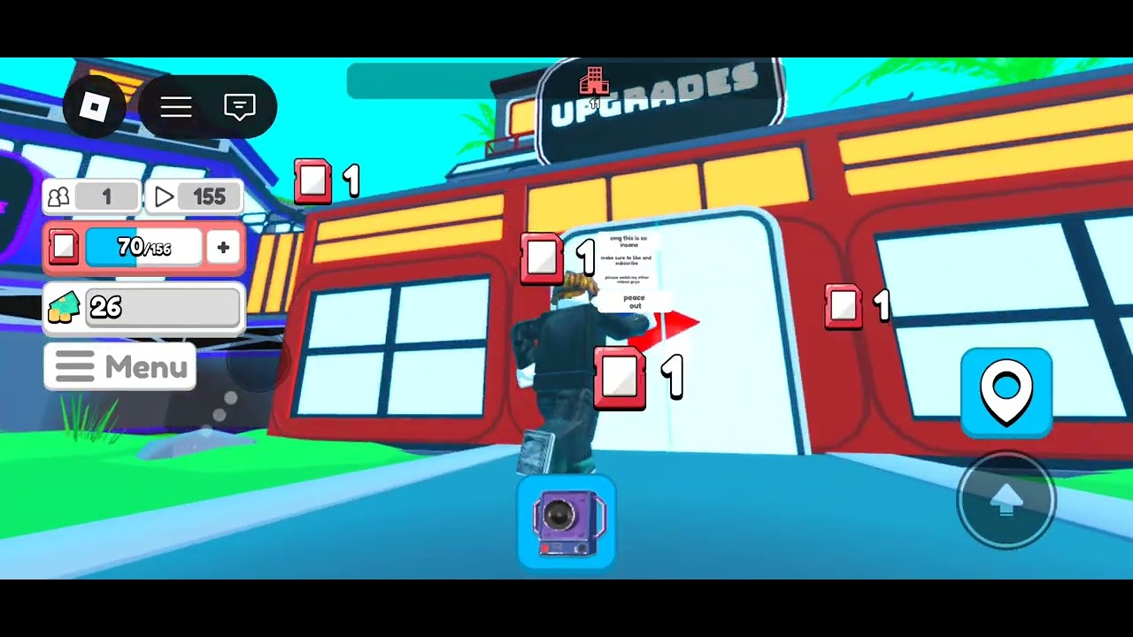 Playing a new game called youtuber tycoon Z in ROBLOX 😎