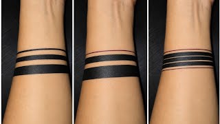🔥 Stylish Black Band Tattoo Design 🖤 | Minimalist Wrist Tattoo Ideas | Trending Tattoo 2026