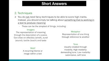 HSC English | Short Answer