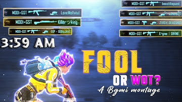 3:59 AM Bgmi montage | Best BGMI montage | Redvine gaming | Pubg Best Clutch montage