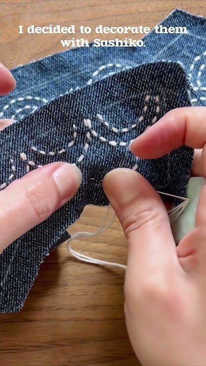 DIY Sashiko thimble making (Part 2) with a metal covered button kit #stitch  #handmade #sashiko 