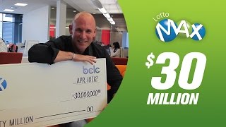 LOTTO MAX Winners - $30 Million - Ian McMurtrie (In trust)