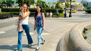 [4K] Walk around Moscow - Barrikadnaya, Kudrinskaya Square Building