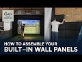 How to assemble carls place builtin wall panels  carls place builtin golf simulator