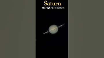 How Saturn looks with my 16” dobsonian telescope 🪐🔭#telescope #saturn #ytshorts