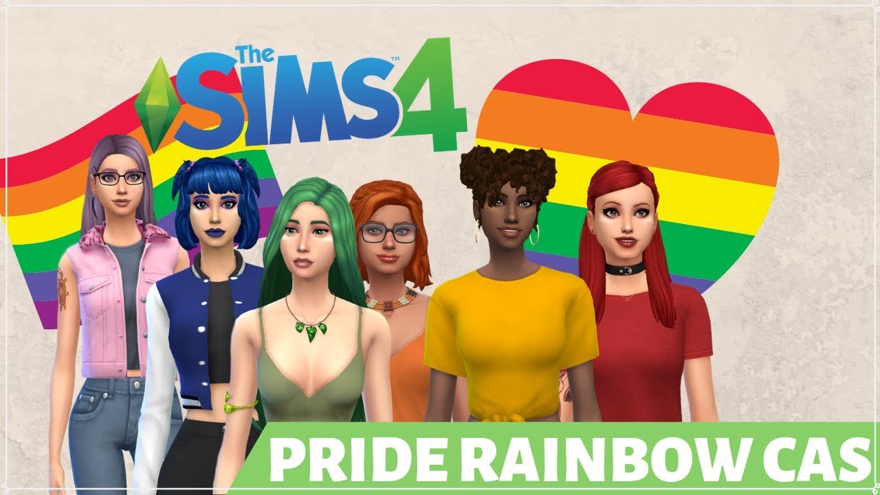 🌈 Sims 4 | PRIDE FLAG CREATE A SIM | 🌈 - YouTube