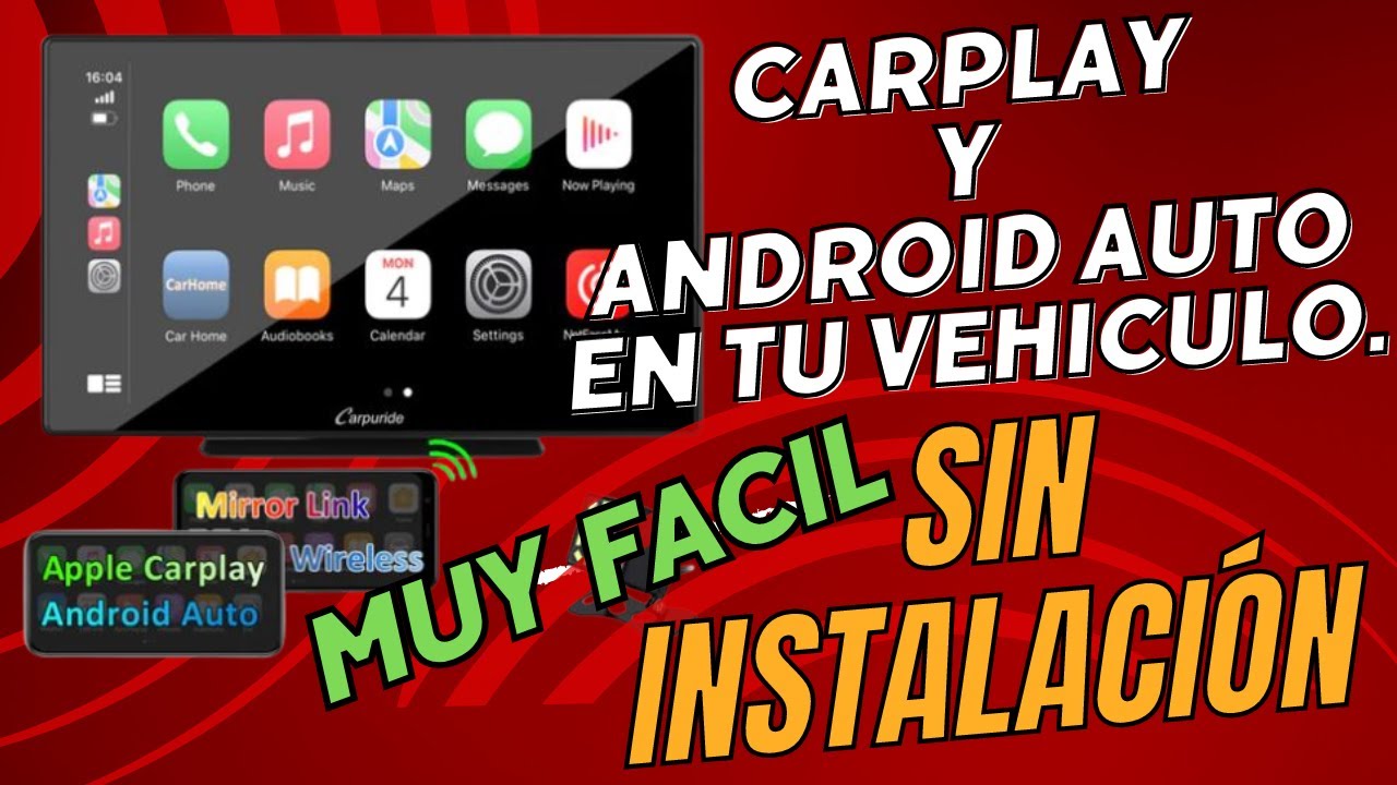 ACTUALIZA TU VIEJA RADIO A APPLE CARPLAY O ANDROIT AUTO EN 2 MINUTOS Y SIN  INSTALACIÓN con Carpuride 