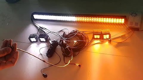 Amber/White LED Light bars synced with pods, switched controlled