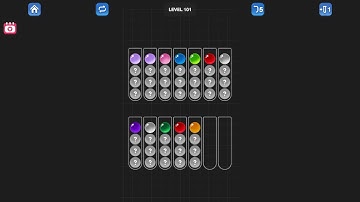 Ball Sort Puzzle - Color Game Level 101 Solution (Android)