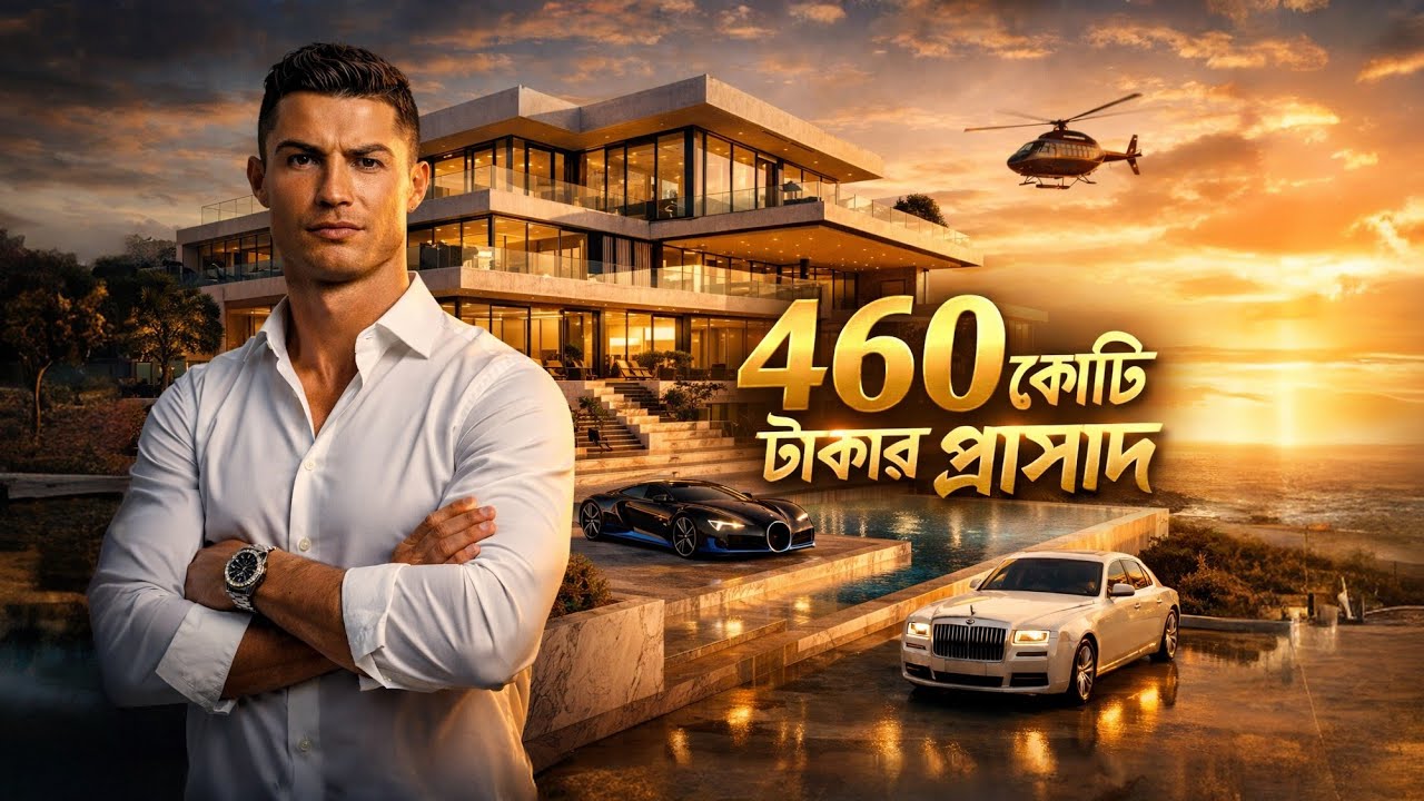 ristiano Ronaldo এর 460 কোটি টাকার নতুন বাড়ি | Inside Luxury Mansion | Explain 520 