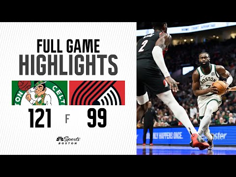 HIGHLIGHTS: Celtics secure 50th win of the season with wire-to-wire win over the Trail Blazers