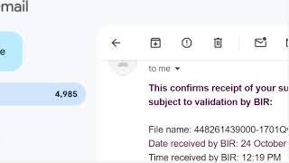What Is Email Confirmation Of Ebirforms Look Like