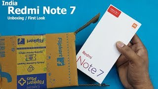 India Mobile Redmi Note 7 Unboxing / First Look || Redmi Note 7 Specifications | Flipkart
