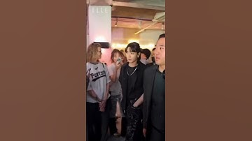 Jungkook Surprise visit at Jennie X Calvin Klein launch in Seoul #jk #jungkook #jennie #calvinklein