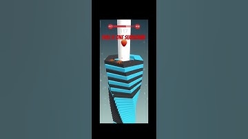 CRAZY Stack Ball Challenge with Subscribe Button! #stackball #game #viral #shorts #gaming