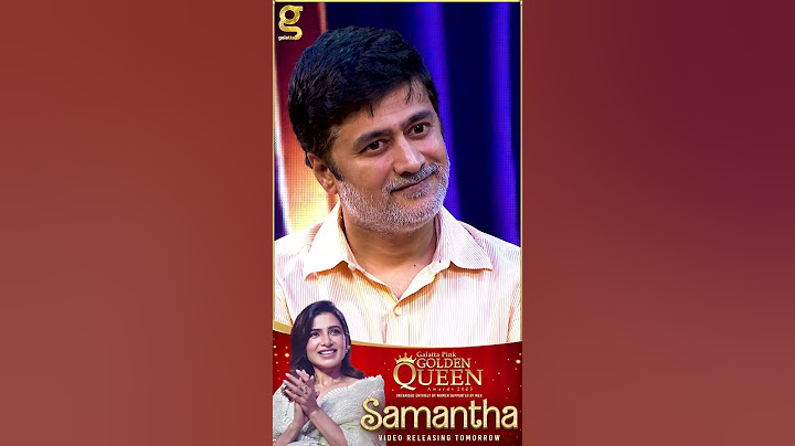 Rahul இல்லனா நான் இல்ல😭🙏மேடையின் கண்கலங்கிய Samantha🤩