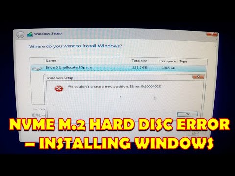 [FIX] NVME M.2 HARD DISC ERROR 0X80004005 WHILE INSTALLING WINDOWS | 100% WORKING