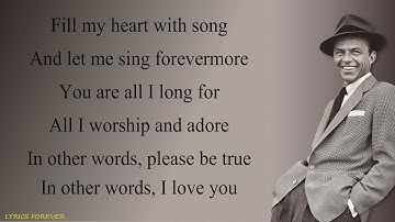 Frank Sinatra-Fly Me To The Moon  🎵(Lyrics)