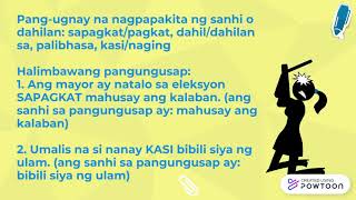 Pang-ugnay na ginagamit sa Sanhi at Bunga