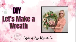 DIY  How to Make a Grapevine Wreath #wreaths #flowers #mothersday #handmade #gifts #spring2024