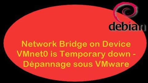 Debian CLI - 01 - Network Bridge on Device VMnet0 is Temporary down - Dépannage sous VMware - T2SI