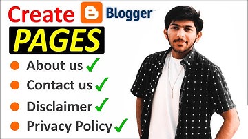 Create Pages in Blogger for AdSense Approval || Blog Course in Hindi/Urdu Class #2
