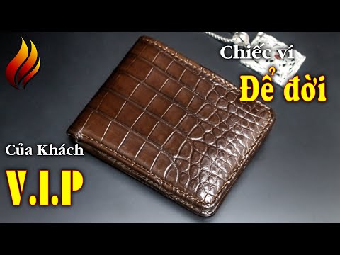 Video VÍ NAM 2 MẶT DA CÁ SẤU THẬT HÀNG XỊN NHẤT | BÓP 2 MẶT... - youtube