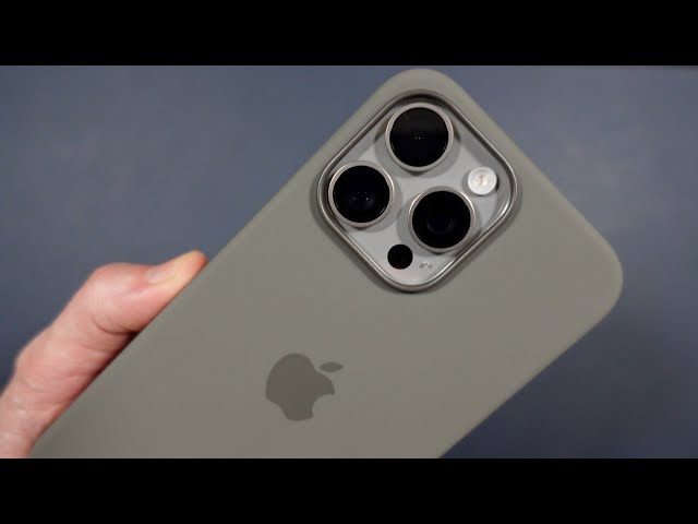 Apple Silicone iPhone 15 pro Max Case in Clay UP CLOSE! - YouTube