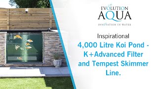 4000 Litre Self Build Koi Pond - Evolution Aqua Pressure Filter and Tempest Filter