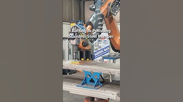 Buffing & Polishing Stainless Steel Bumper #stainlesssteel #buffing #automation
