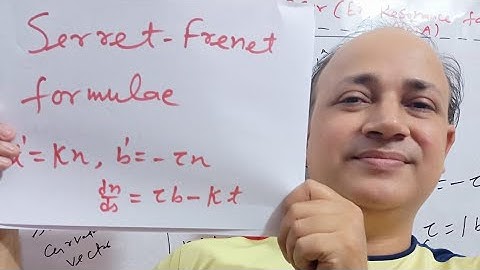 serret frenet formulae differential geometry Bsc Msc net maths by Hd sir