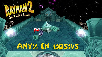 Rayman 2 Any% Speedrun in 1:05:45