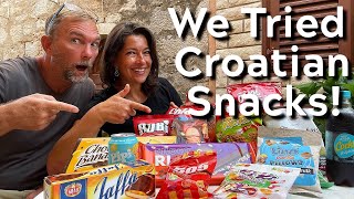 We Try CROATIAN SNACKS - American and Canadian Try Croatian Food & Drink Snacks - Taste Test